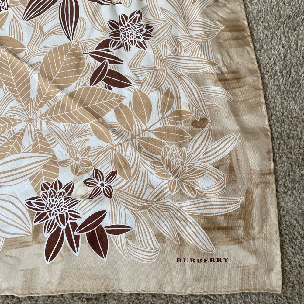 Burberry silk scarf